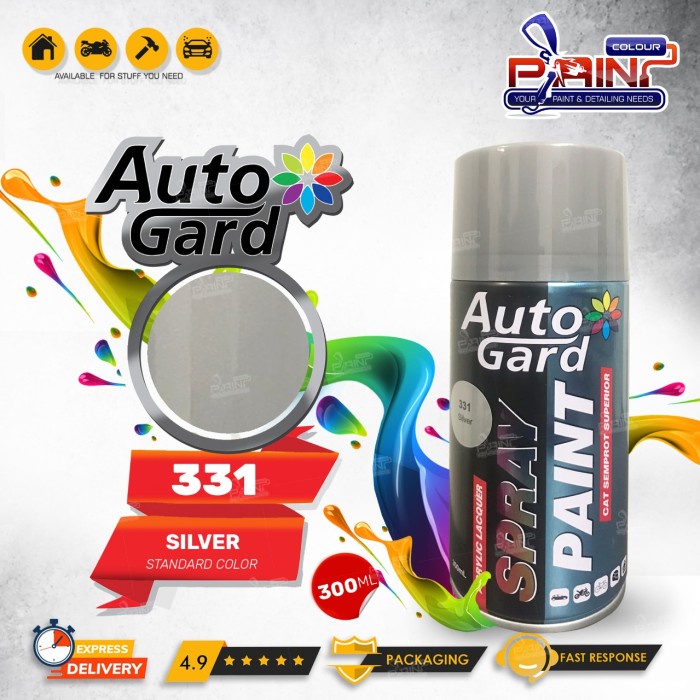 AutoGard Silver AG-331 Cat Semprot Akrilik Mobil Motor Helm