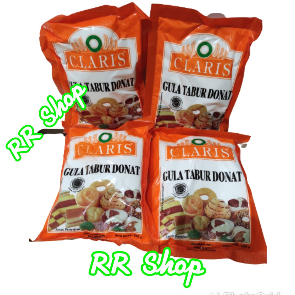 Gula Tabur Donat Mint / Dingin Claris 250g - Gula Tabur Donat Claris 250 Gram