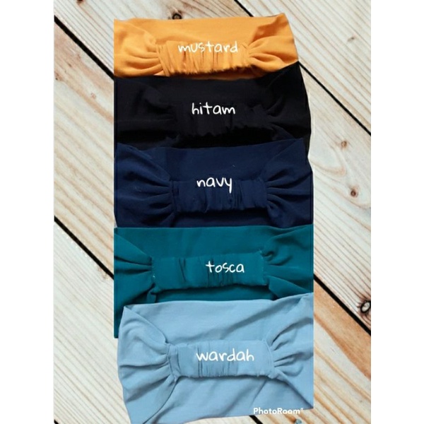 Cod.Ciput kaos bandana basic/Ciput kaos bando 2in1/Bandana kaos premium