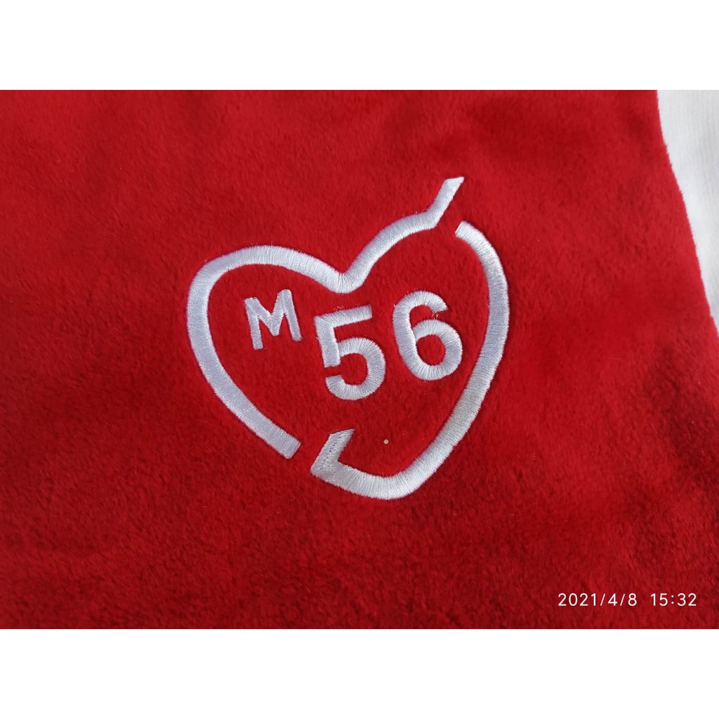 Patch Sample Bordir Komputer Satuan Chenille Embroidery Patch Love 56