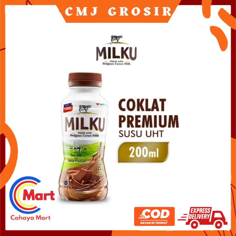 

PROMO MILKU SUSU BELGIAN UHT BOTOL 200 ML | COKELAT | STRAWBERRY