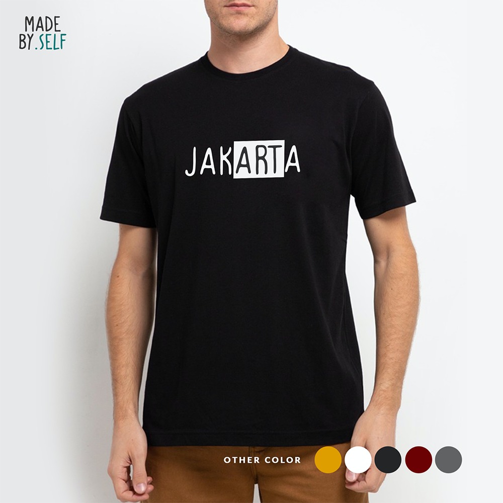 Kaos Coolsoft - Jakarta 100% Ring-spun Cotton Combed Reaktif 30s Unisex Pria Wanita