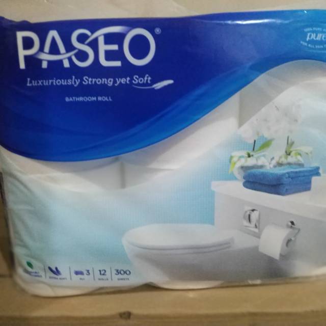 Tissue Paseo Bathroom 1 karton  isi 12 rolls/ tissue toilet paseo 1 karton isi 12 rolls