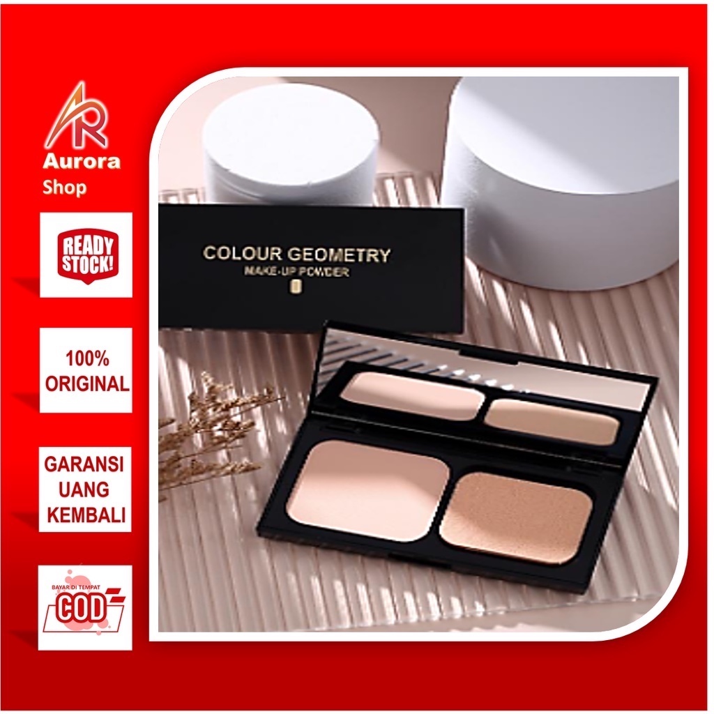 Lameila Make Up Powder Colour Geometry Bedak Natural Alami 5110