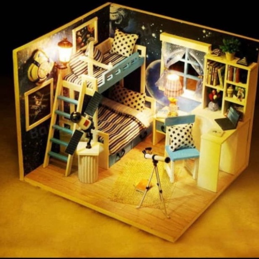 

Jual DIY Do It Yourself Miniature Dream of Sky Wooden Dollhouse Berkualitas