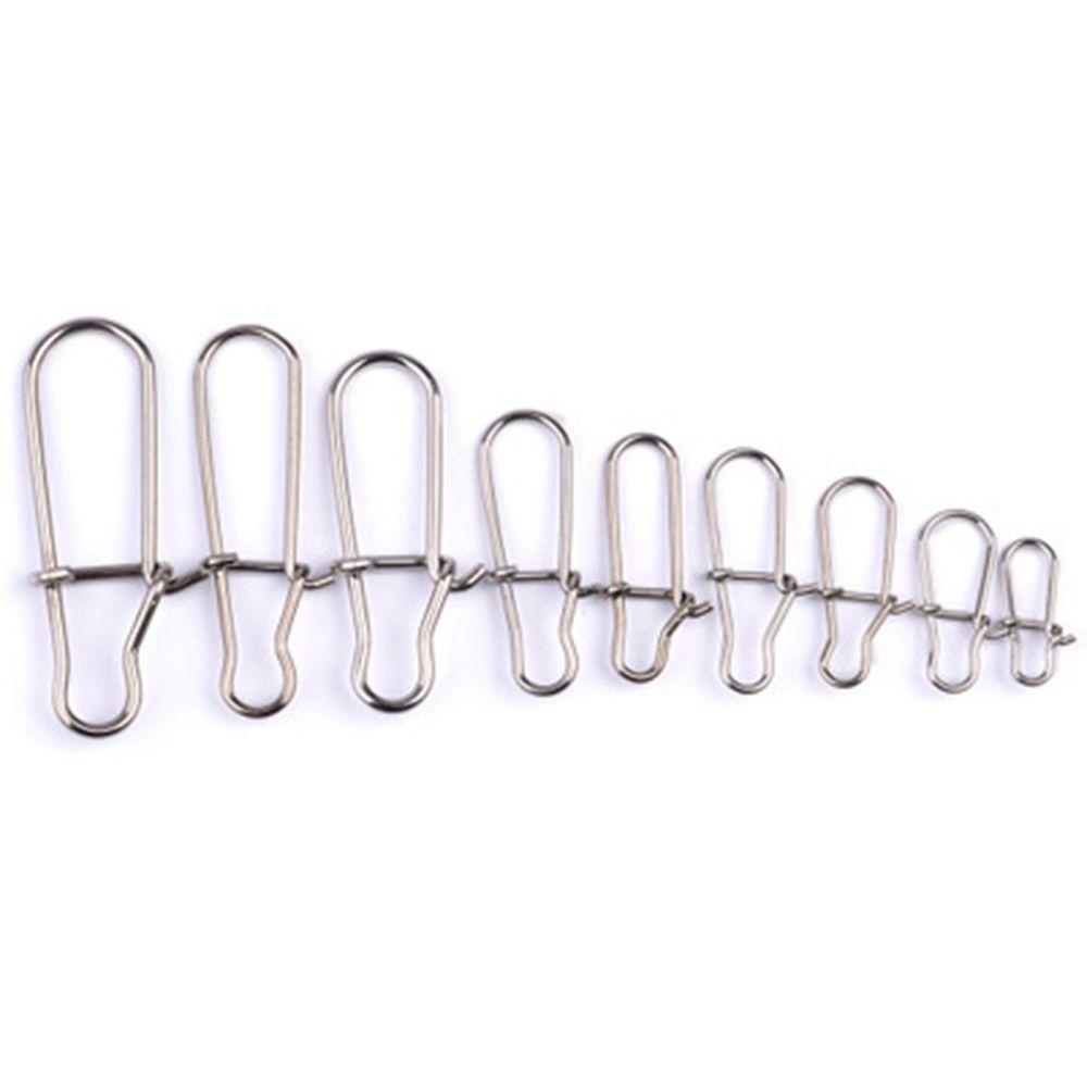 Chookyy 100PCS Snap Gantung Memancing Kualitas Tinggi Stainless Steel 12mm-33.5mm Konektor Tahan Lama