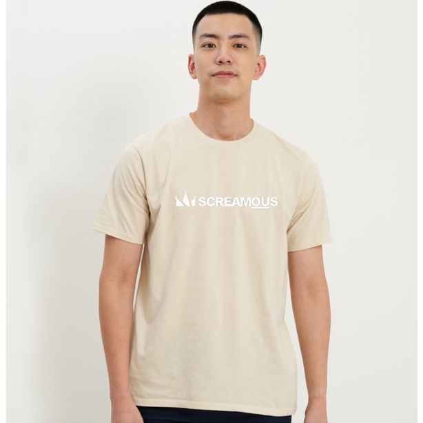 Kaos Cowok Oblong Kasual Screamous  Cotton Combed 30s Lengan Pendek | Kaos Ditro Bandung | Kaos Murah | kKaos Pria | Baju Kaos Putih | Baju Kaos Distro Cowok | Kaos Pria Hitam | Kaos Pria Keren