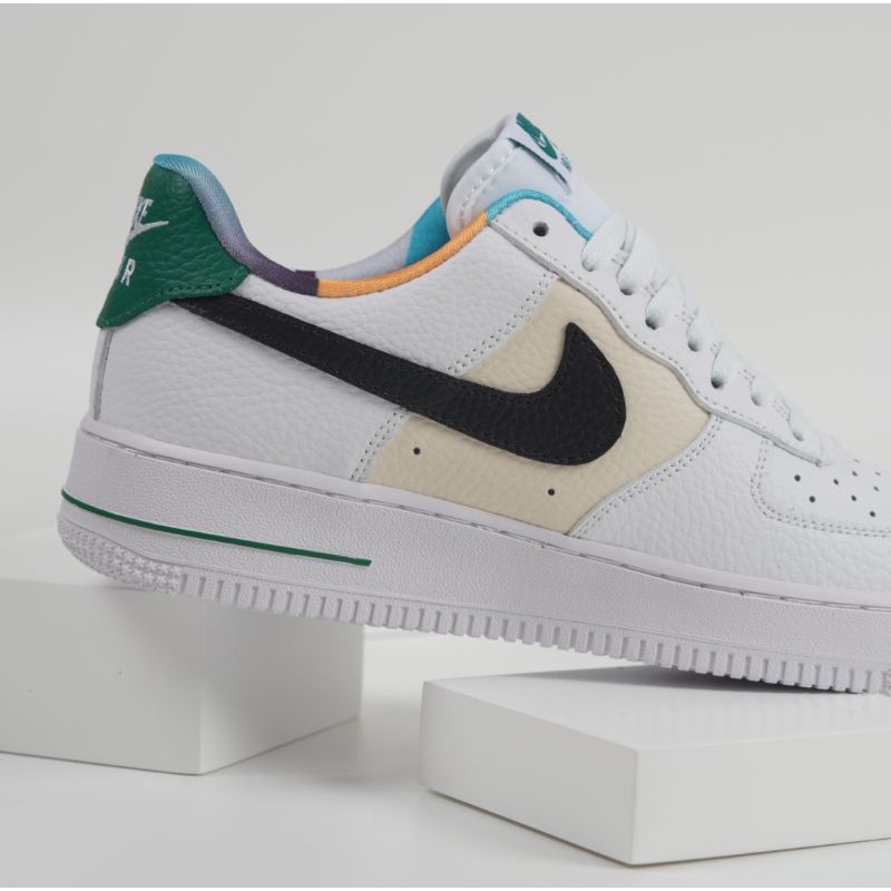 Sepatu Nike Air Force 1 Low Embedded White Green