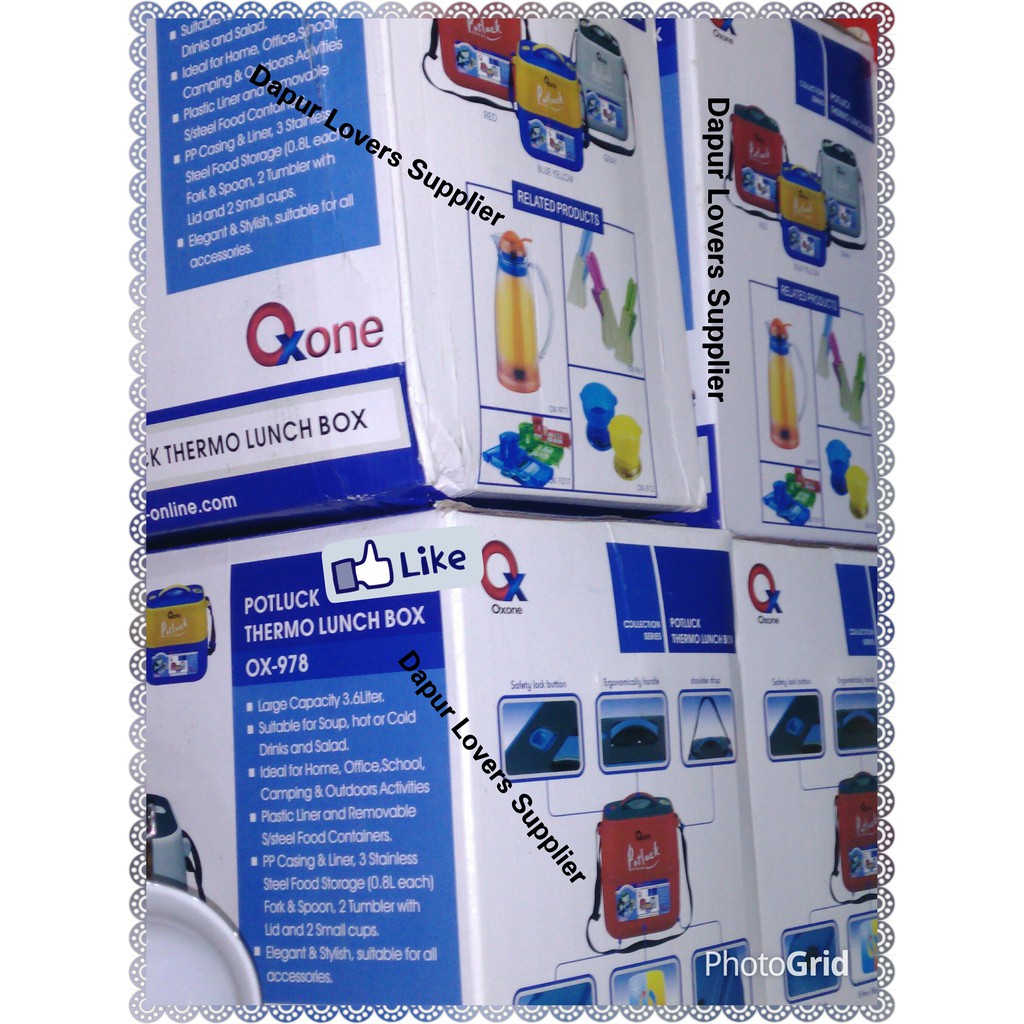 PROMO  Oxone PotLuck OX 978, Peralatan Makan & Minum Keluarga
