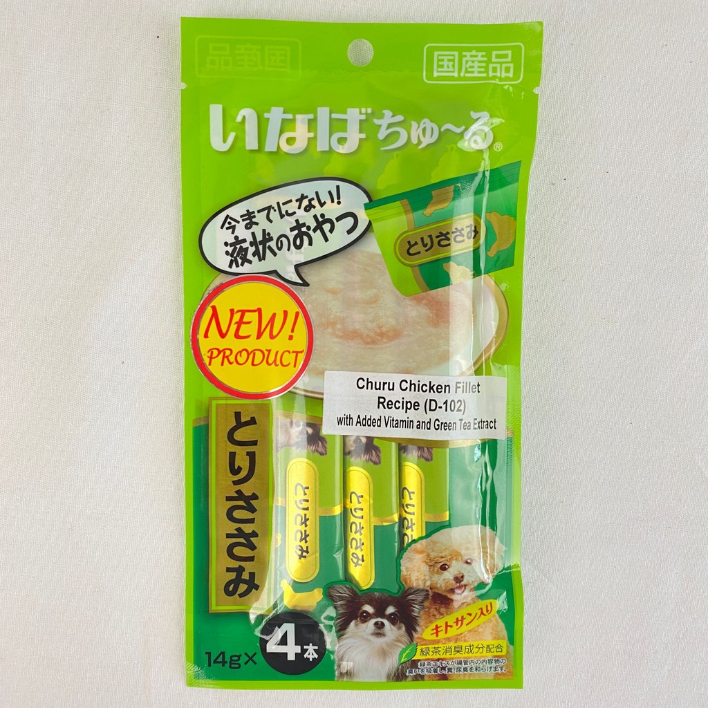 

INABA Snack Anjing Dog Liquid Churu 14gr x 4pcs