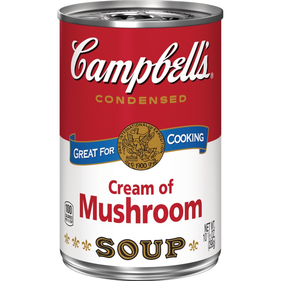

Campbell's Condensed Cream of Mushroom Soup Sup Krim Jamur Instant Food Makanan Siap Saji Enak USA