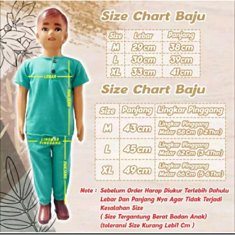 Setelan Kiano celana panjang