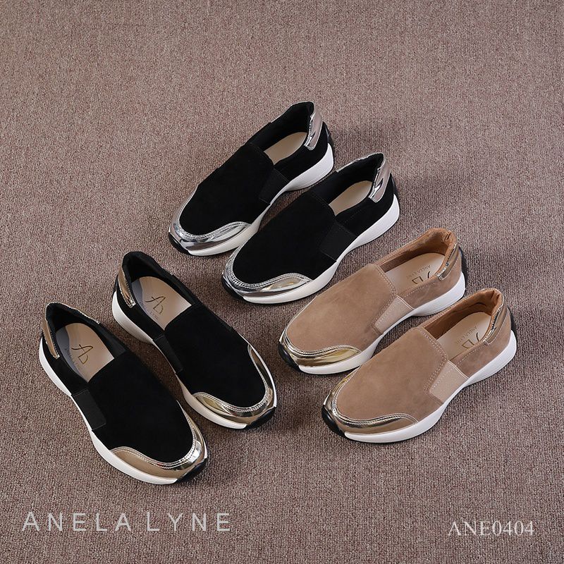 ANELA LYNE DAVITA SEPATU SNEAKERS TANPA TALI 0404 ORIGINAL