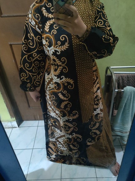 Couple Batik Kombinasi Gamis Standar & Jumbo || Baju Batik Couple Murah