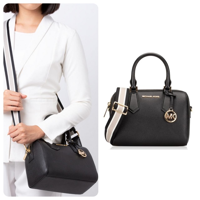 Tas michael kors mk hayes duffle black Original authentic bag