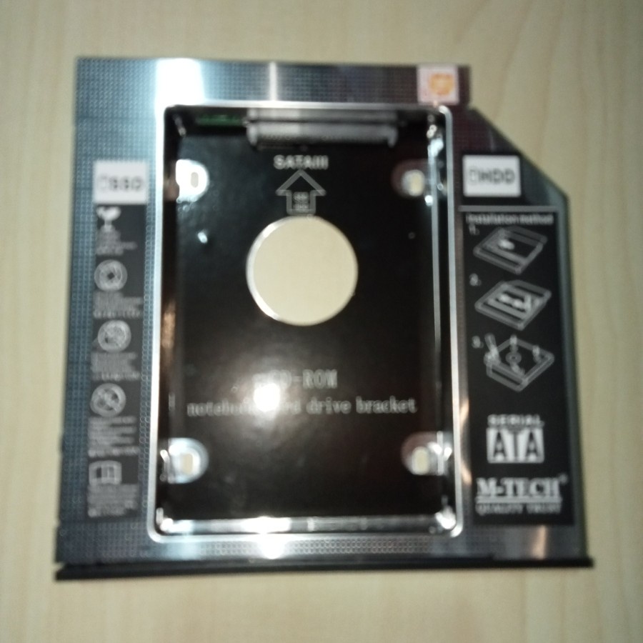 HDD Caddy 12.7 mm SATA Slot Hardisk Tambahan/HD Laptop