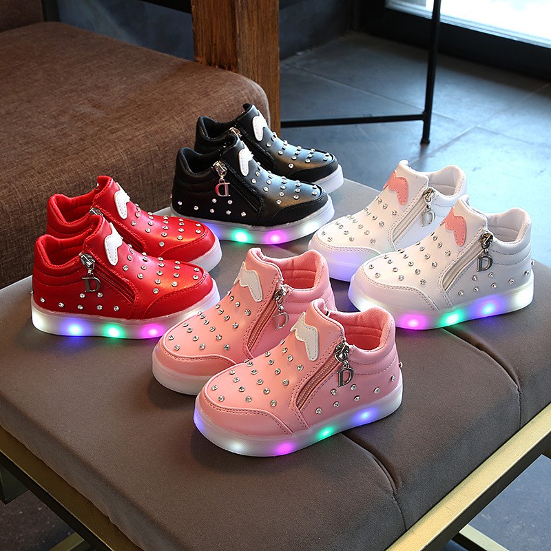 Sepatu boots anak perempuan import LED IMP-1R4