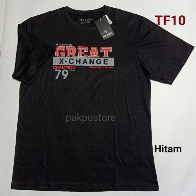 Kaos Pria Lengan Pendek T Shirt Merek Soul Concept Original