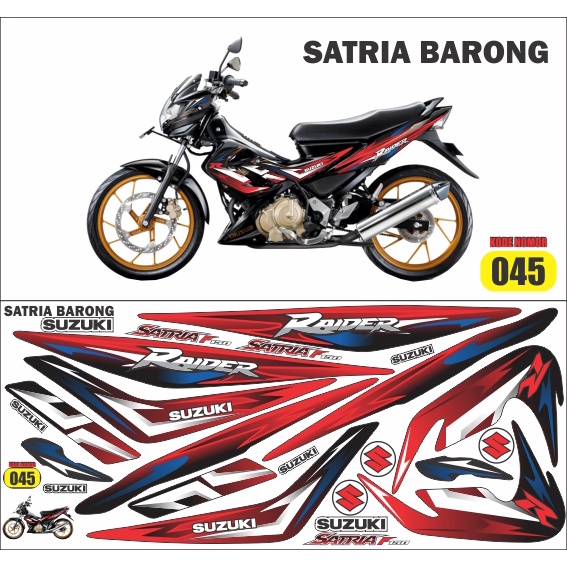 Striping variasi satria f 150 / decal satria f 150 / striping satria fu barong / satria fu 150