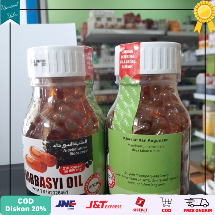 

❤COD❤ Minyak Habbatussauda Habbasyi Oil HNU Niaga Utama Habbasy 210 kapsul