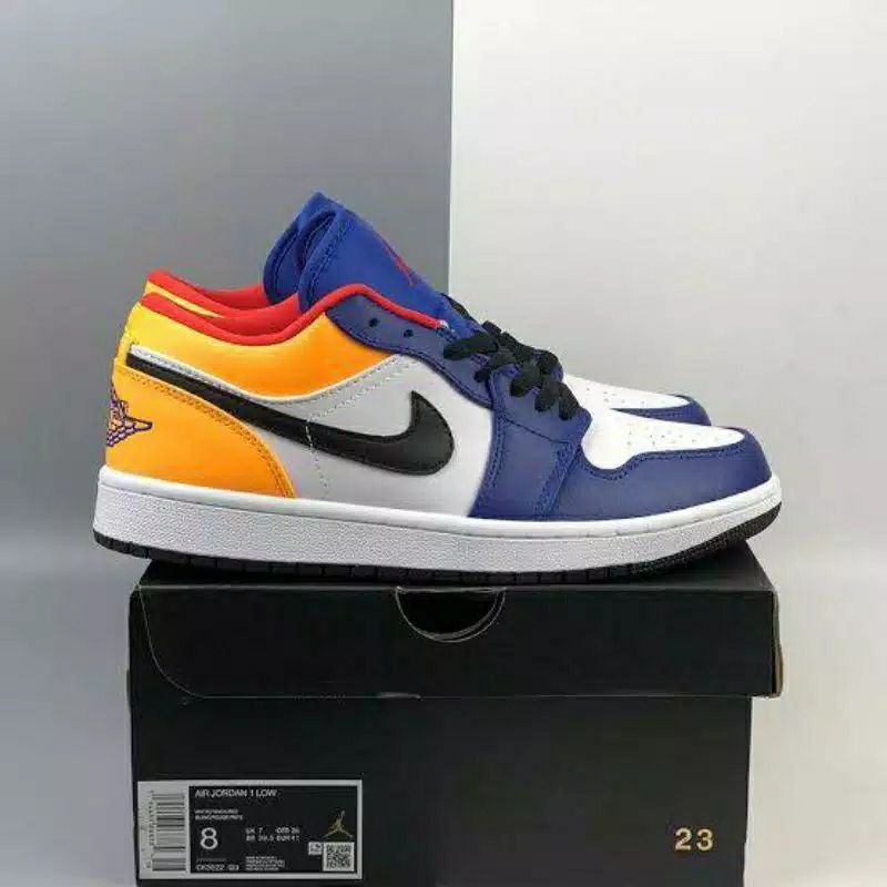 Nike Air Jordan 1 Low Yellow Royal Blue Promotions