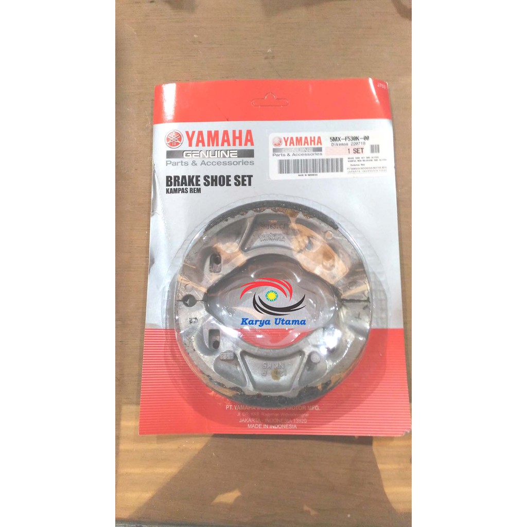 Kampas Rem Tromol Belakang 5MX Yamaha Mio J Sporty Soul GT Kampas Rem Tromol Belakang 5MX Yamaha Mio J Sporty Soul GT