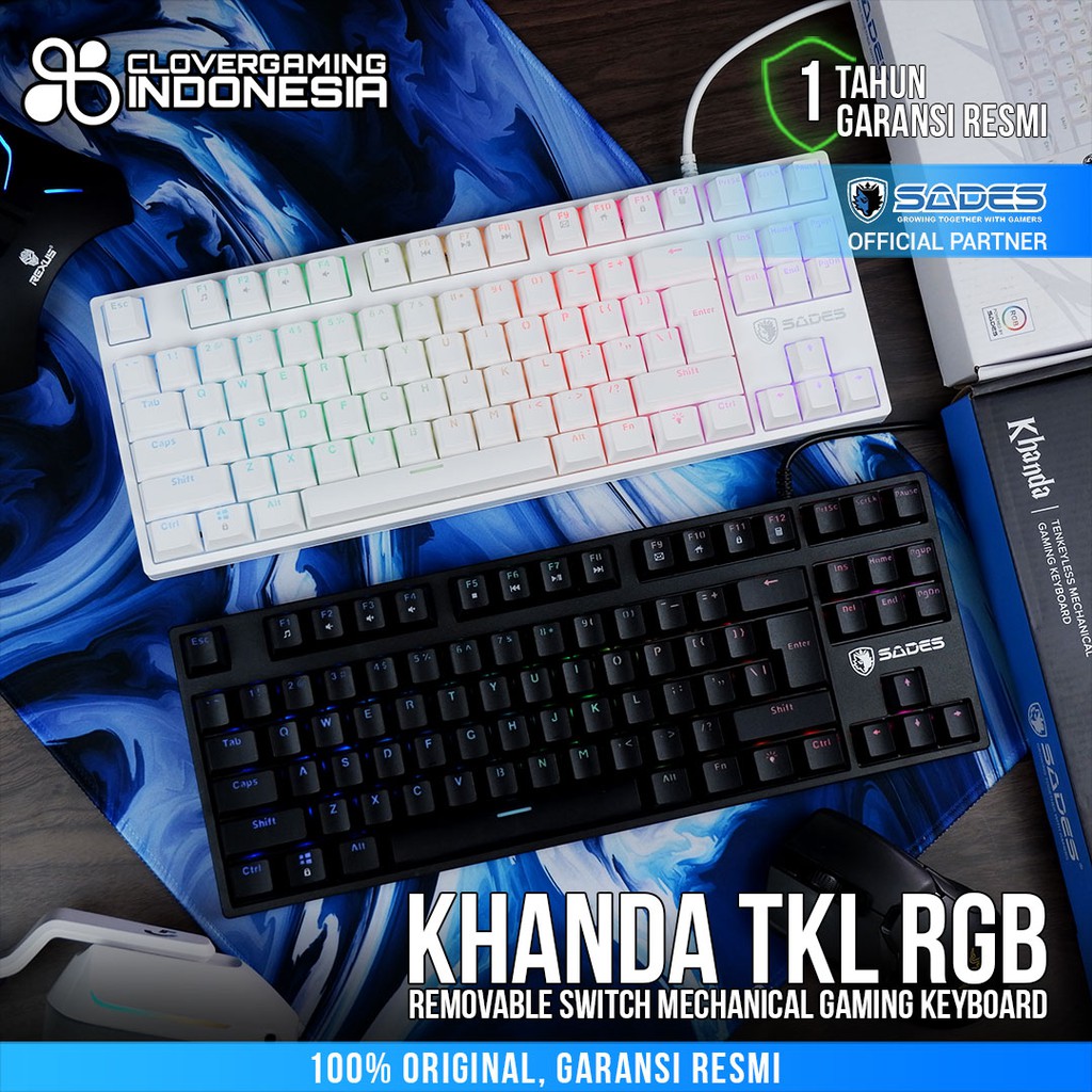 Sades Khanda TKL RGB - Removable Switch Mechanical Gaming Keyboard