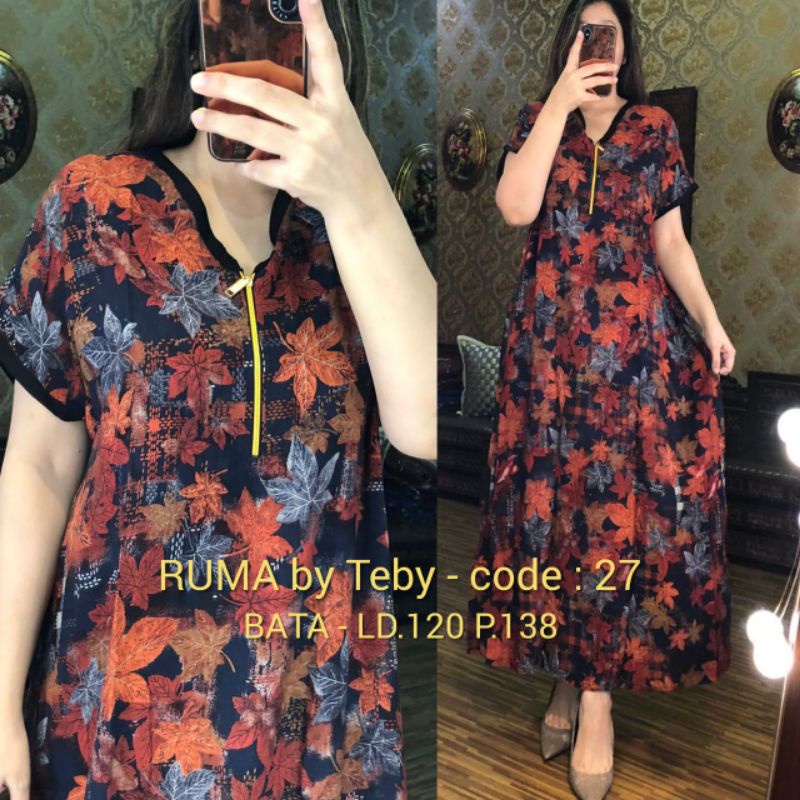 Daster Arab TEBY RUMA Series Dress Rayon Super Originanal Best Seller-Bata 27