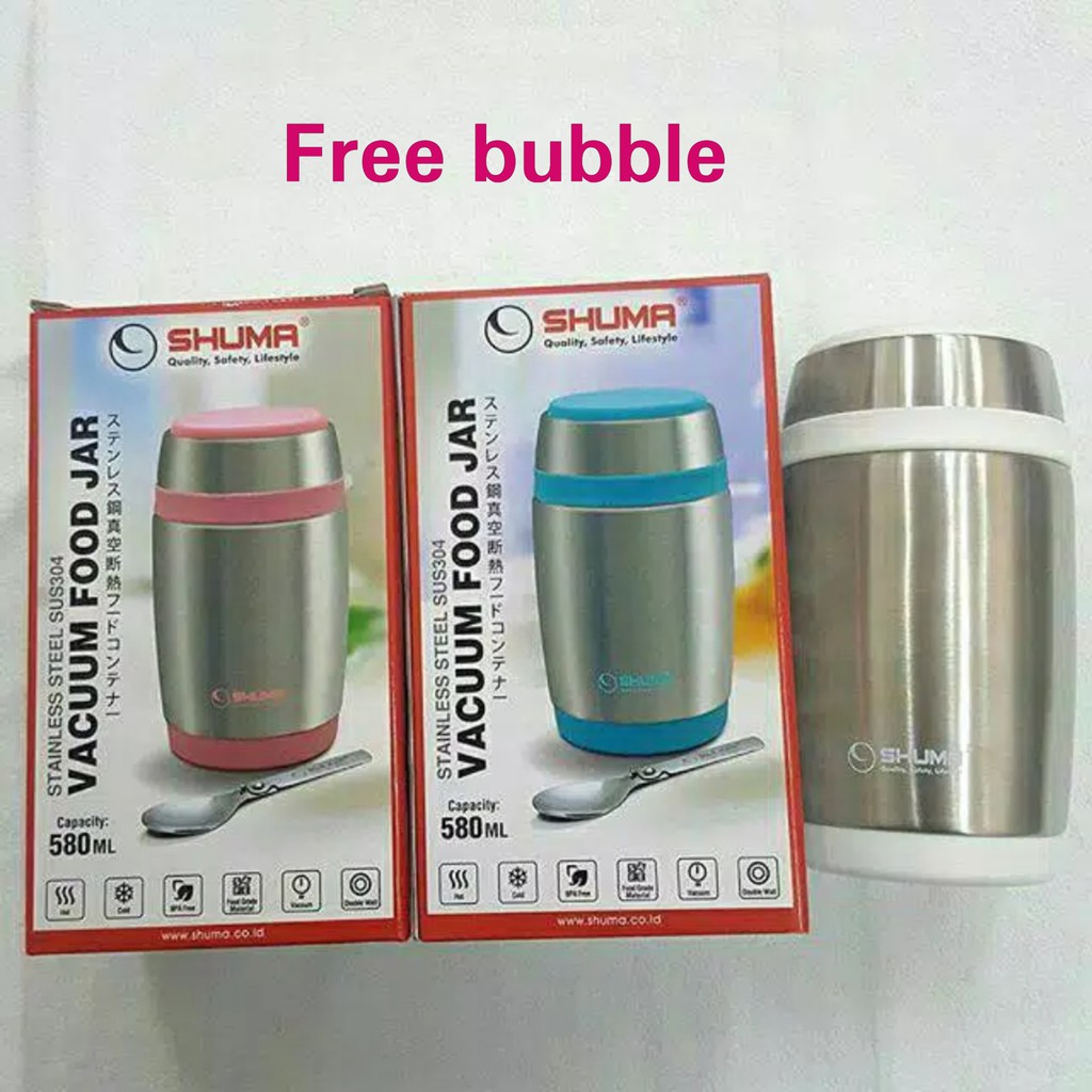 Shuma Stainless Steel Vacuum Food Jar 580mL