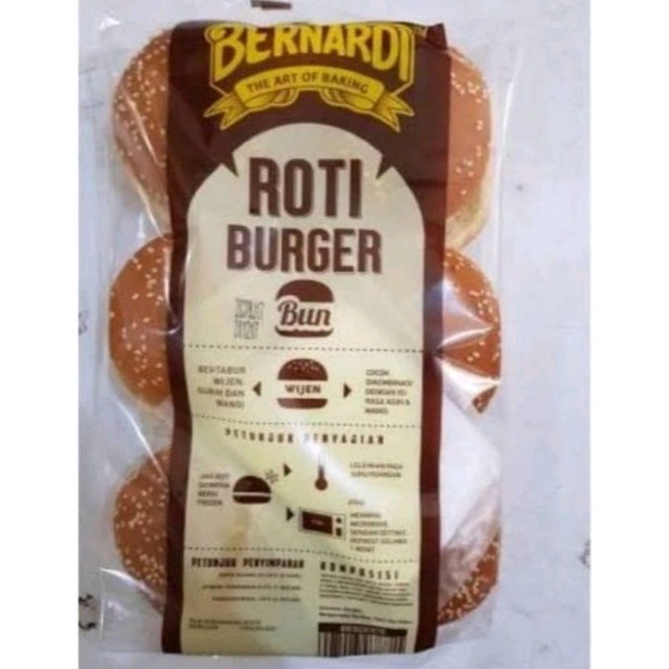 

Roti burger bernadi wijen isi 6