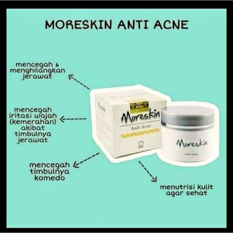 Moreskin anti acne/cream moreskin/anti acne moreskin