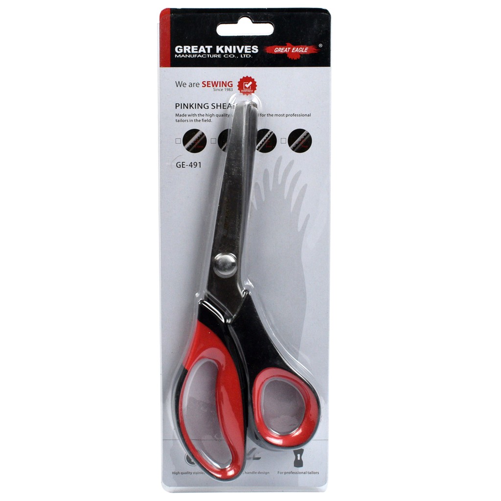 Gunting Zig-Zag Professional 3.5mm / Pinking Shears Merk Golden Eagle GE491