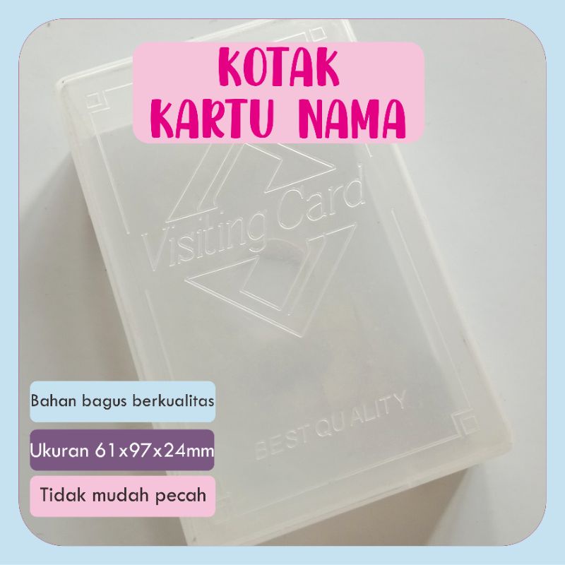 

Kotak Kartu Nama Transparan