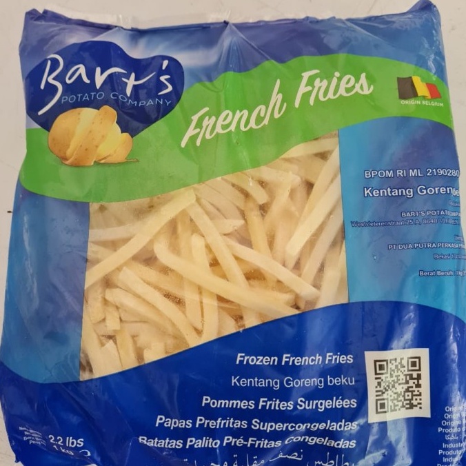 MURAH  BART'S KENTANG GORENG 1 KG  SHOESTRING - makanan beku kentang kiloan french fries BART