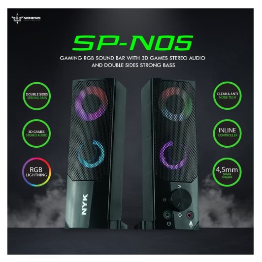 NYK NEMESIS GAMING SOUNDBAR SP-N05 RGB SPEAKER