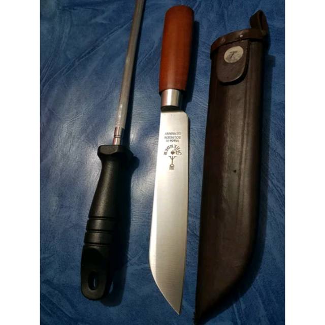 Pisau Cap Garpu 7 inch Original Solingen Germany+Sarung+Gagang Asahan Pisau dapur Cap garpu