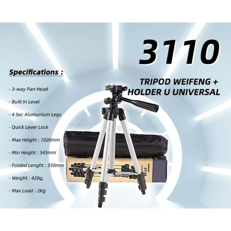 Tripod Kamera Tripod Hp , Panjang 1 Meter Type 3110