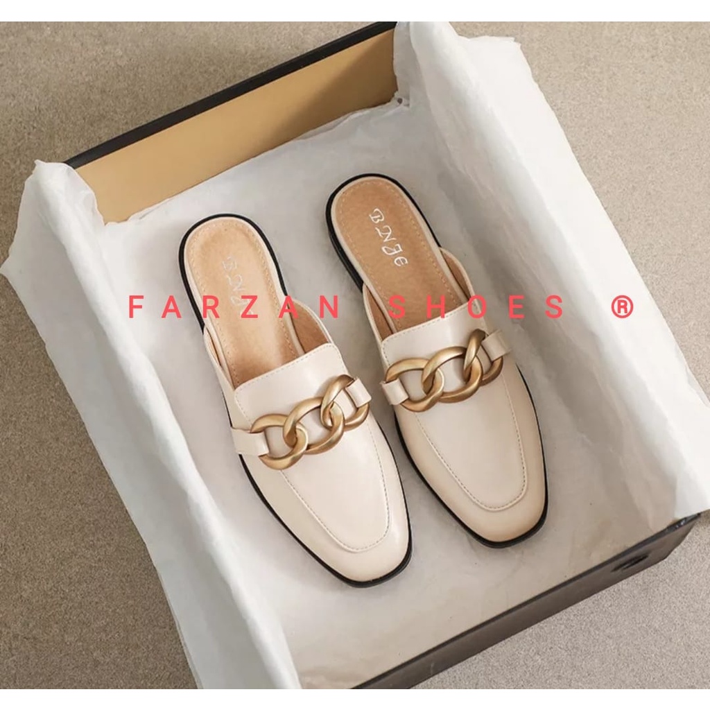 REAL [ICT FLATSHOES WANITA RANTAI  KOREA STYLE NV 01 SERBA SHOES