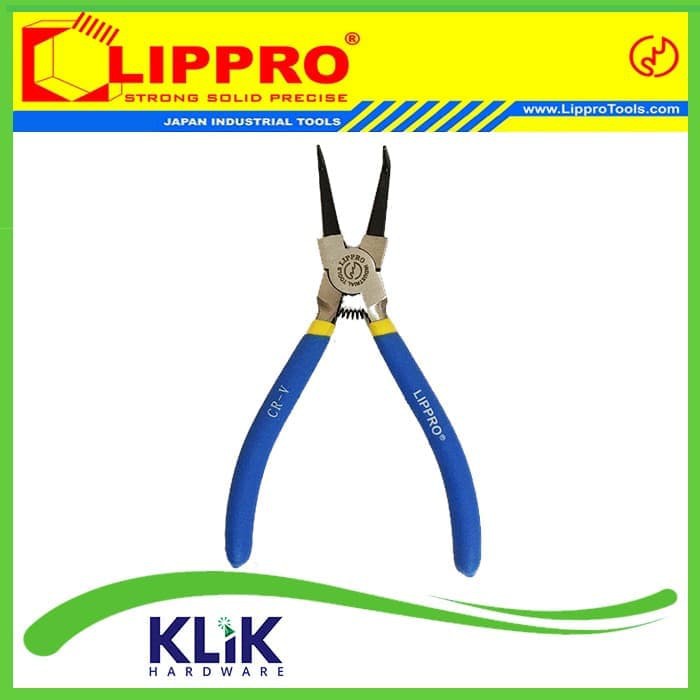 Lippro Tang Snap Ring 7 Inch - Tang Circlip Bengkok Tekan Tutup BT BTI