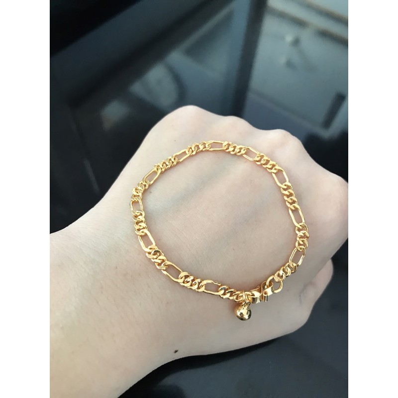 Gelang tangan rantai nako emas asli kadar 300