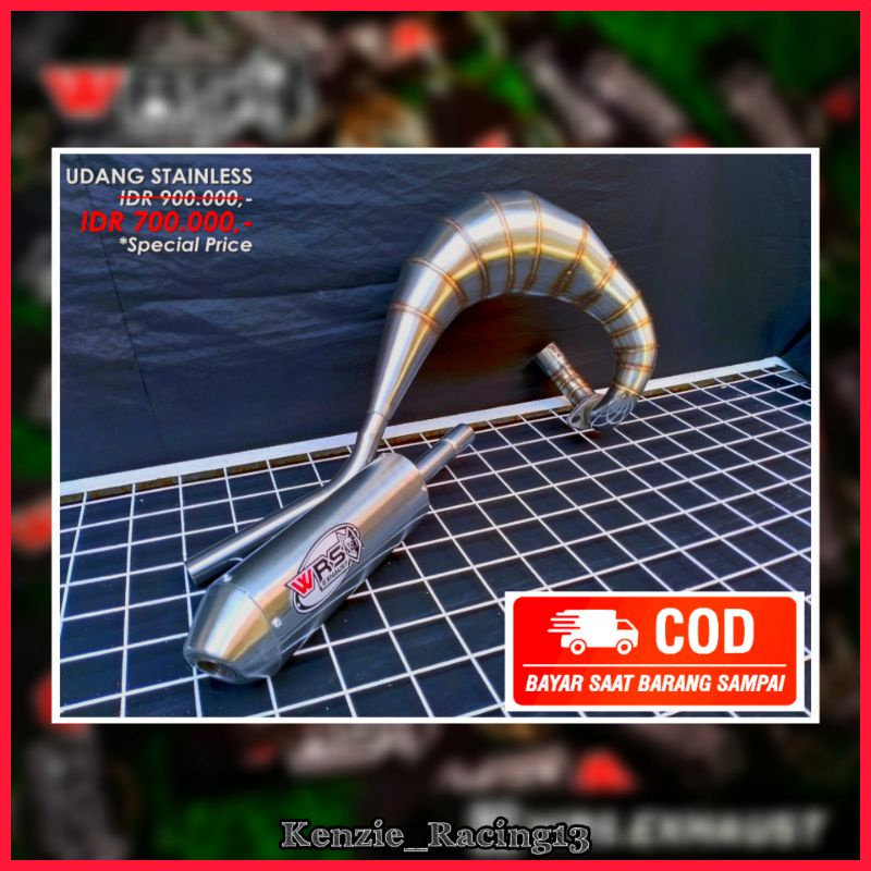 Knalpot Udang Stainles Ninja Rx-king Satria Fiz R Original Wrs Exhaust