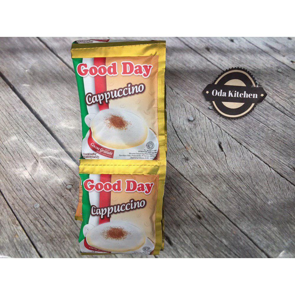 

GOOD DAY KOPI INSTANT CAPPUCINO WITH COKLAT GRANULE 10X25gr