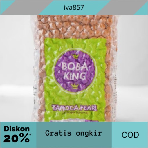 

PROMO BOBA KING PEARL BUBBLE ORIGINAL 1KG GRATIS ONGKIR