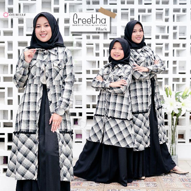 GREETHA BY ORIBELLE  || TUNIK SET HIJAB &amp; OUTER