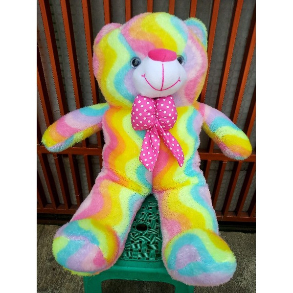 Boneka beruang  teddy bear rainbow size:jumbo