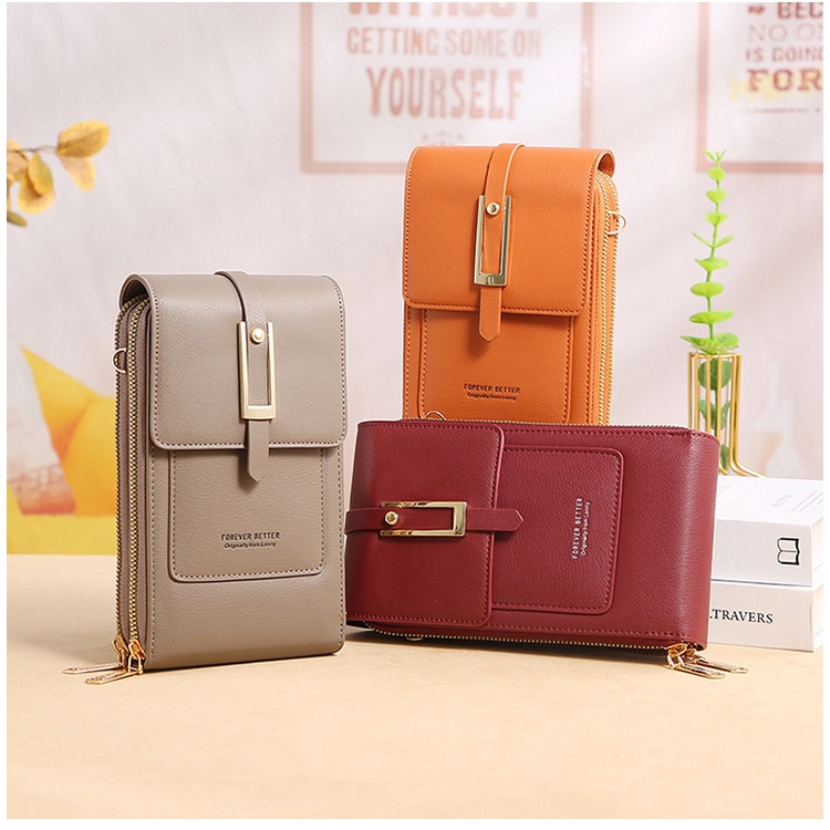 Tas Wanita Tas Selempang Slingbag Mini HP Dompet Touchscreen Import L-088