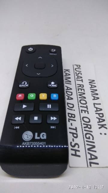 REMOTE REMOT DVD LG AKB73355401 ORIGINAL ASLI