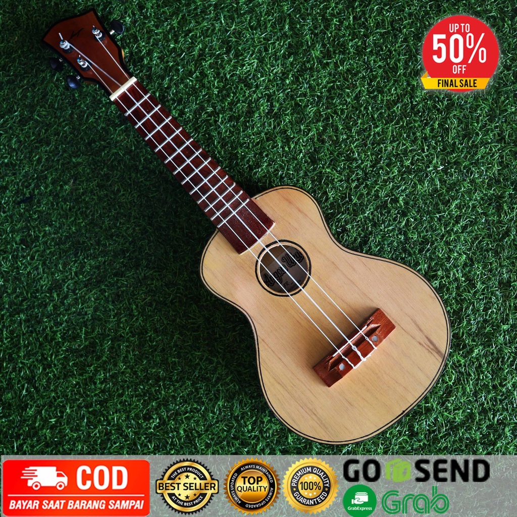 Promo Murah Ukulele Pare kencrung kentrung pare gitar kecil untuk anak motif bulat