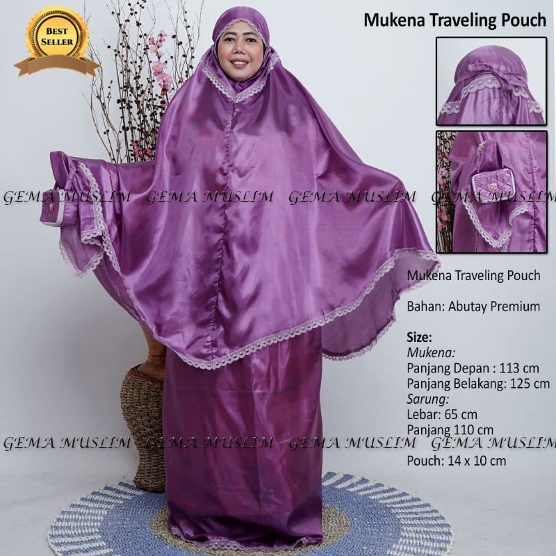 Mukena Traveling Pouch Tidak Bisa Pilih Warna