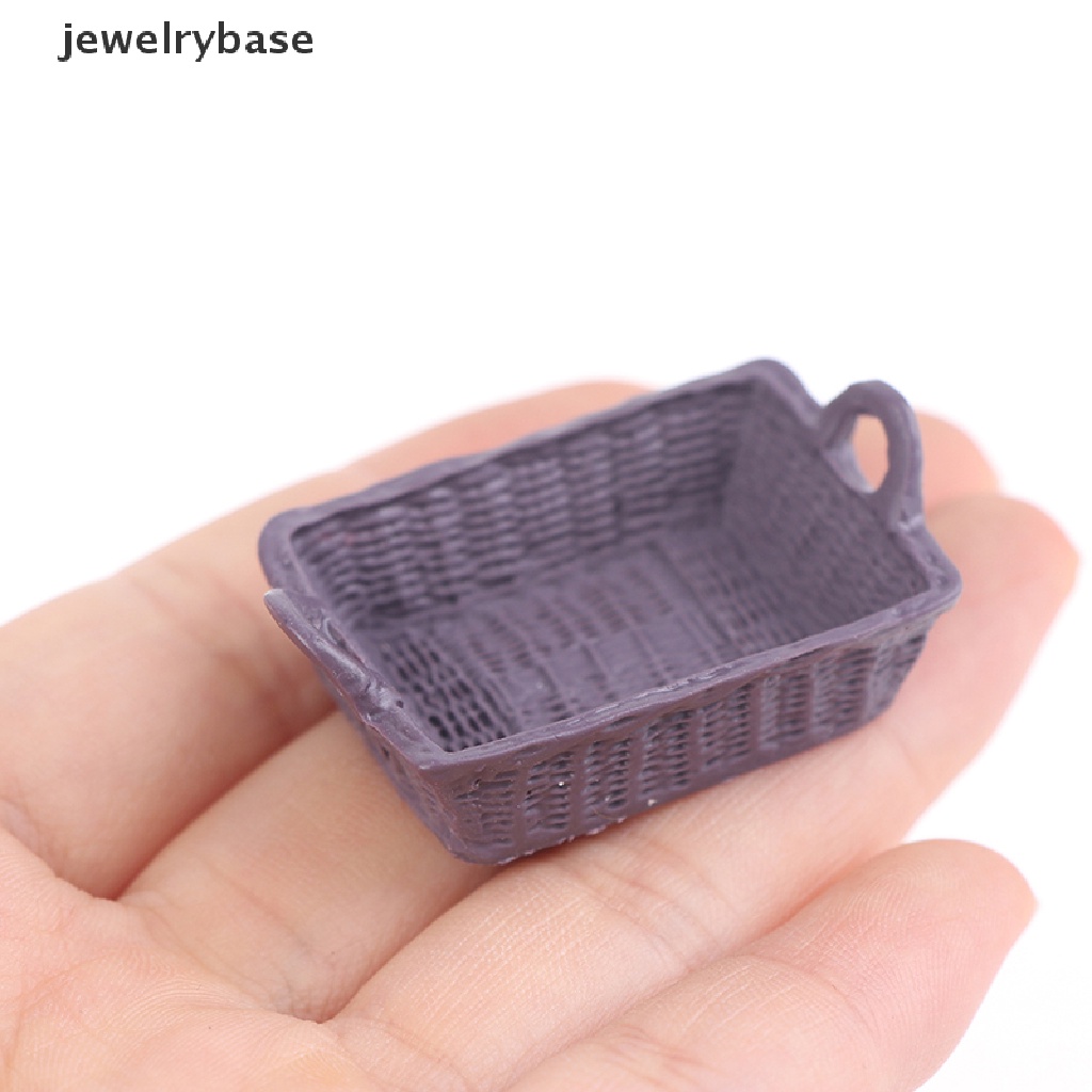 (jewelrybase) Miniatur Keranjang Penyimpanan Bahan Resin Untuk Aksesoris Rumah Boneka 1 / 12